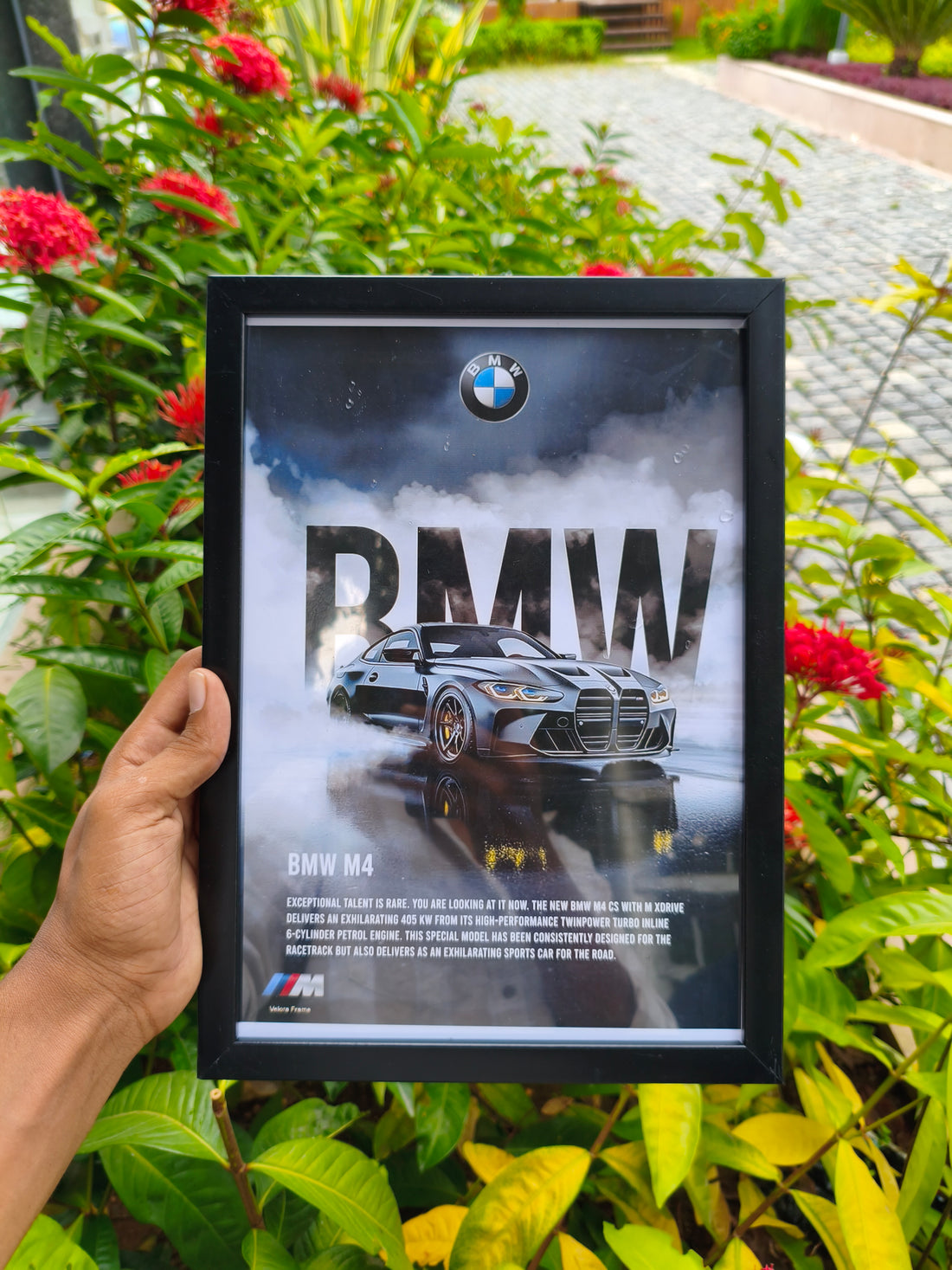 BMW m4 primium wall frame a4 size