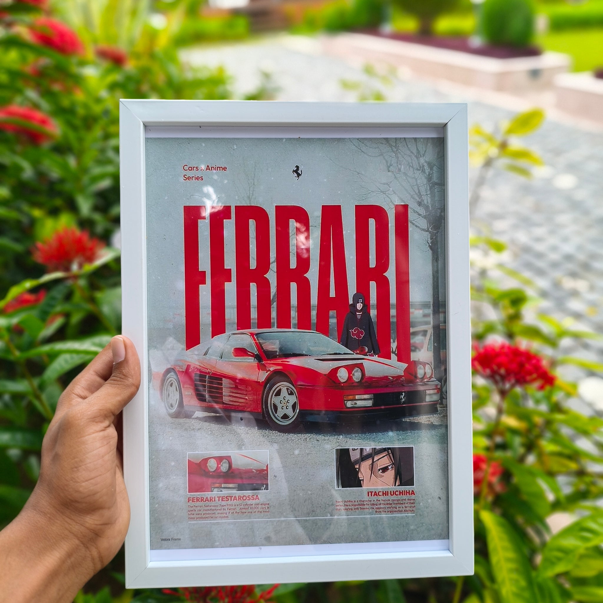 Ferrari x Itachi primium wall frame a4 size