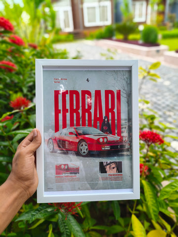 Ferrari x Itachi primium wall frame a4 size