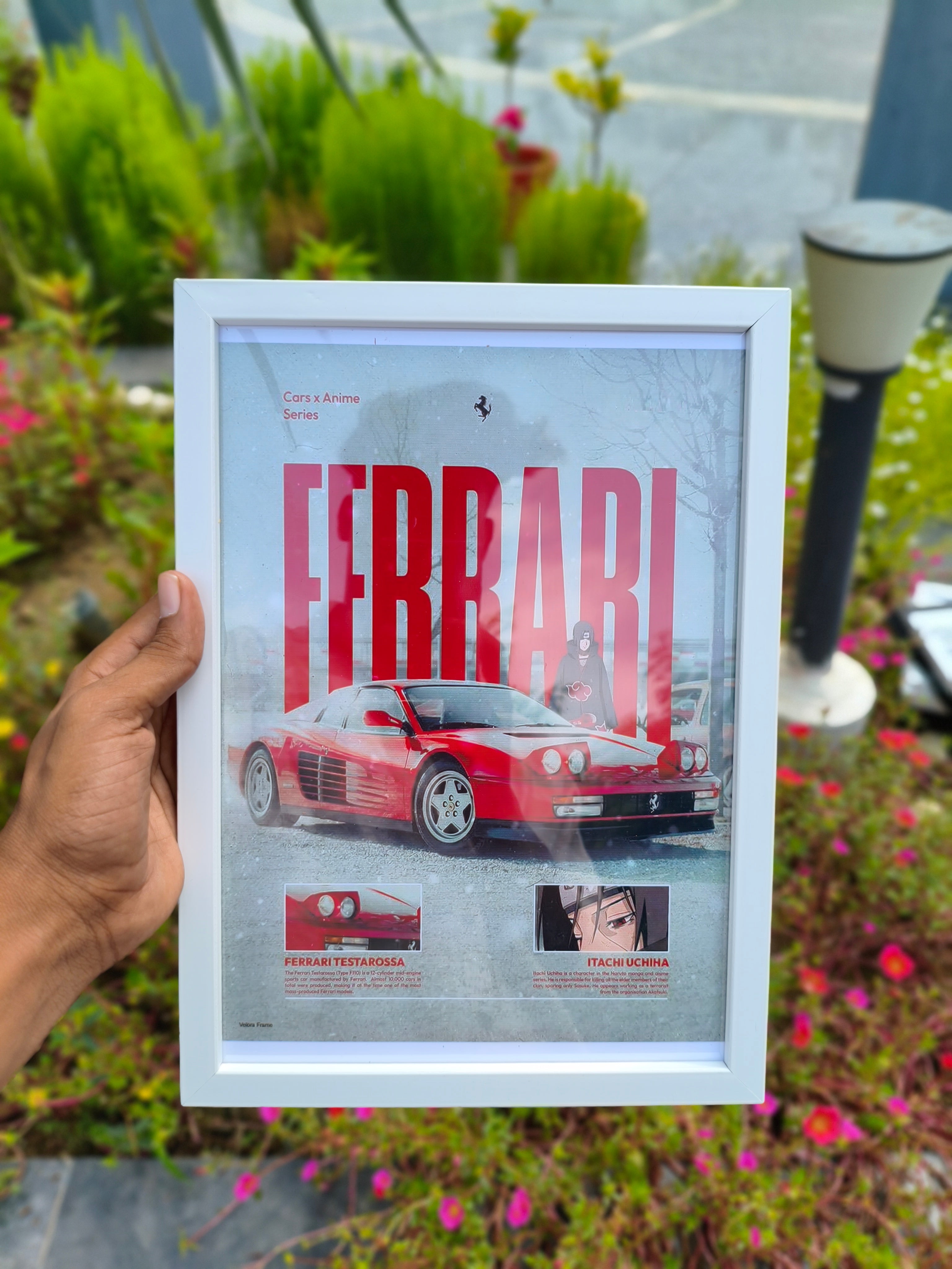 Ferrari x Itachi primium wall frame a4 size
