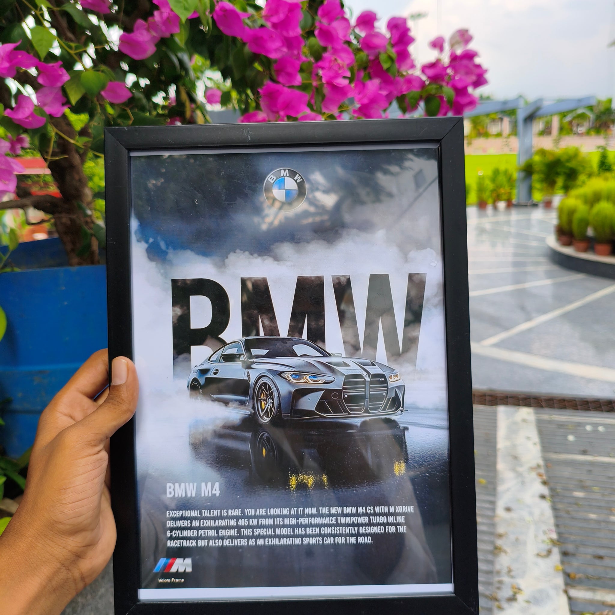 BMW m4 primium wall frame a4 size