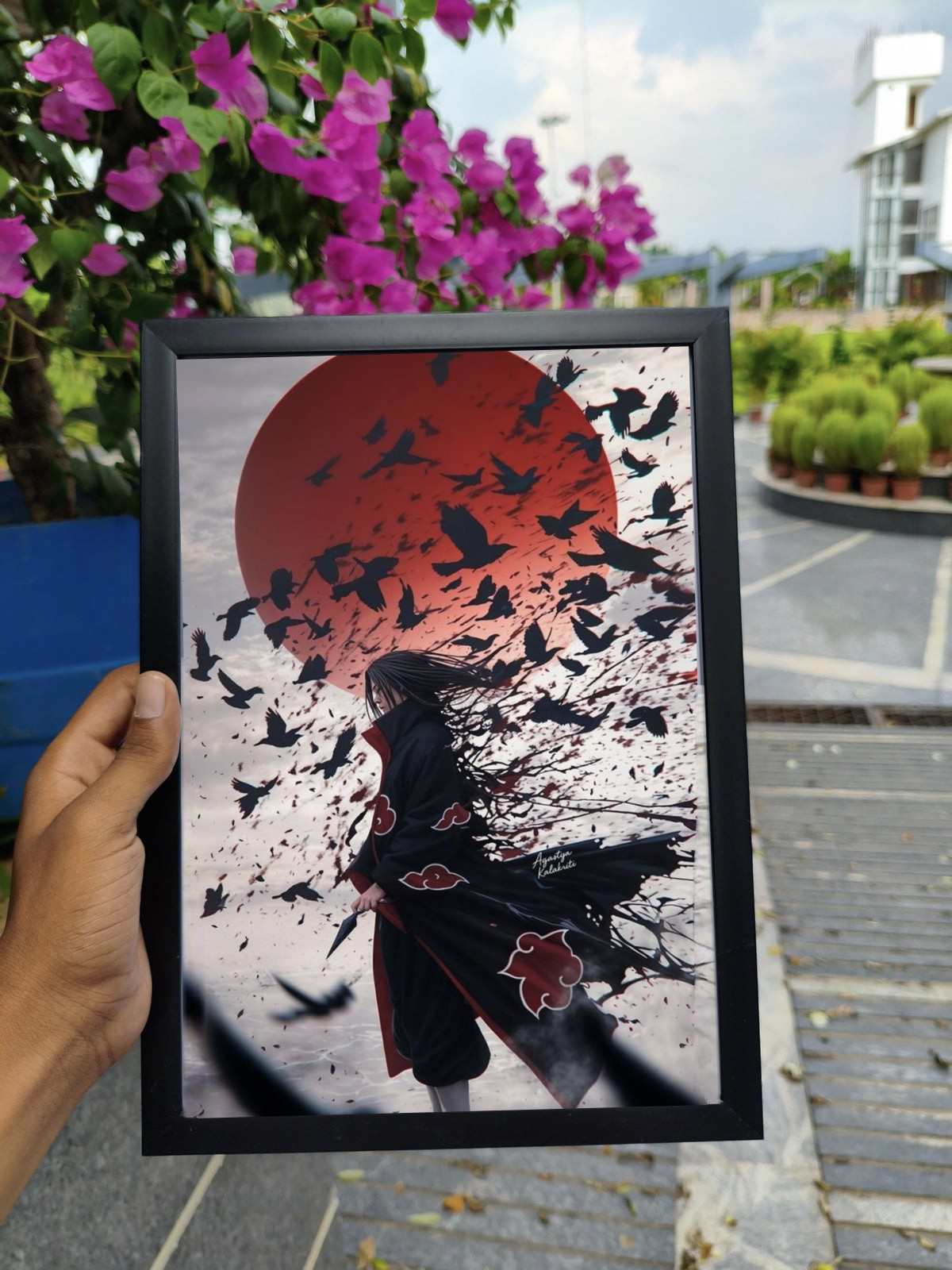 Itachi Uchiha primium wall frame A4 size