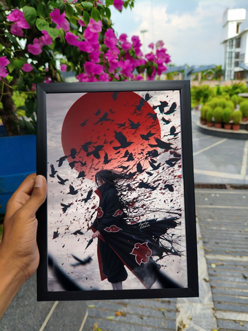 Itachi Uchiha primium wall frame A4 size