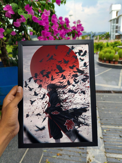 Itachi Uchiha primium wall frame A4 size