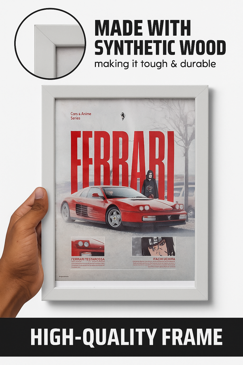 Ferrari x Itachi primium wall frame a4 size