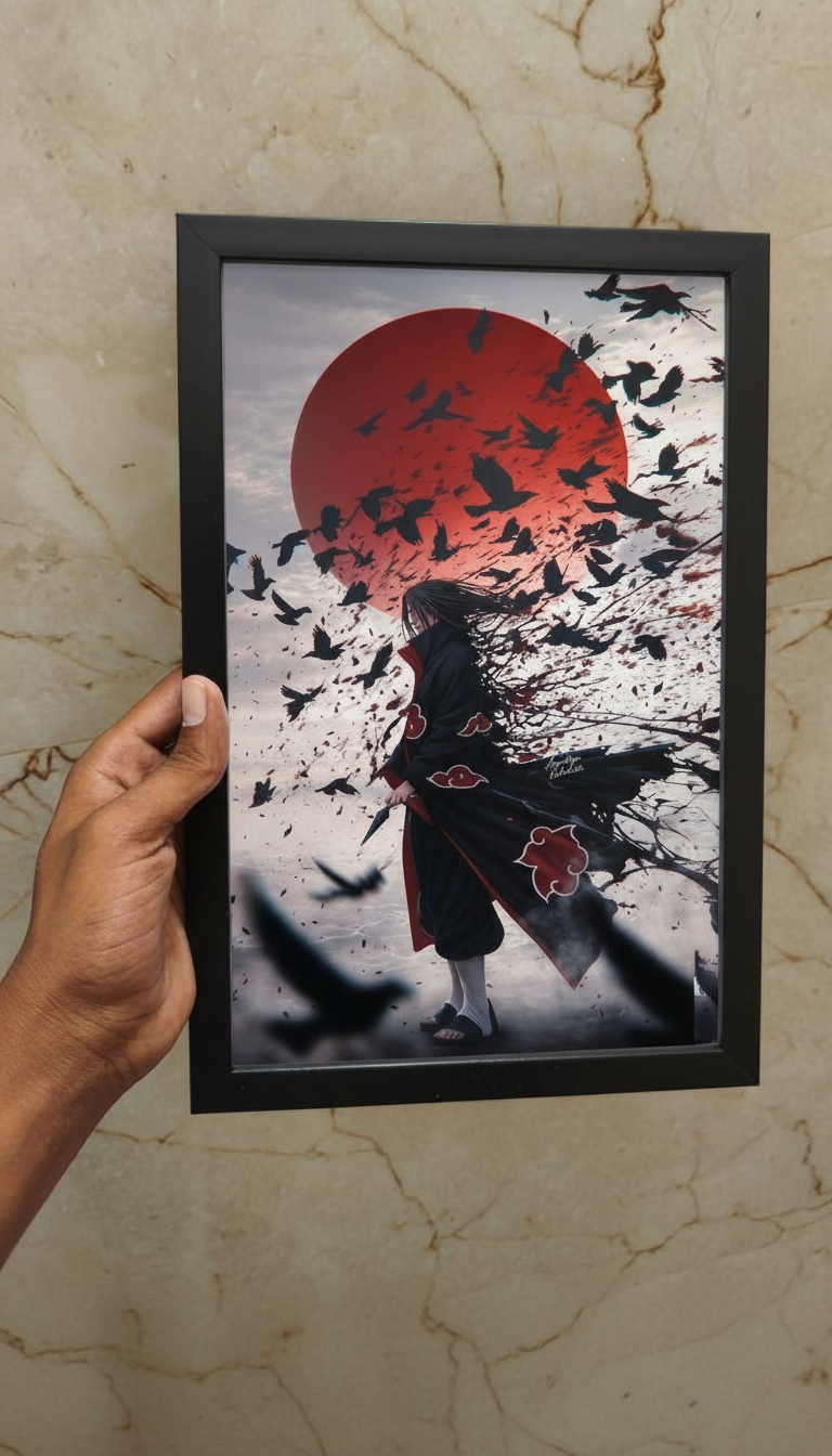 Itachi Uchiha primium wall frame A4 size